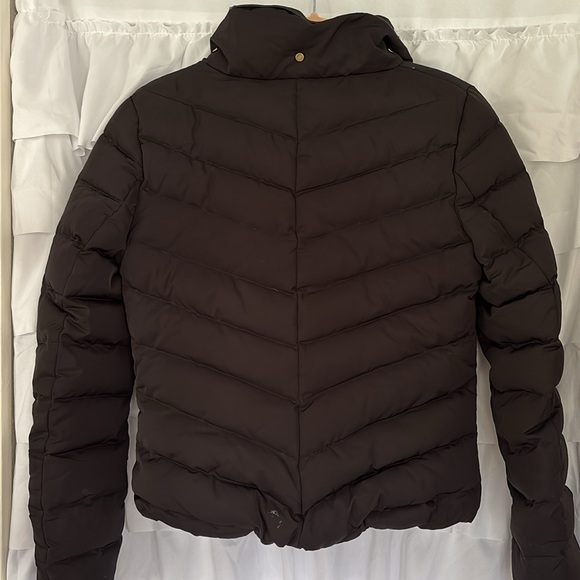 H&M Black and Gold Hardware Down Puffer Jacket Size 4 - Picture 4 of 7